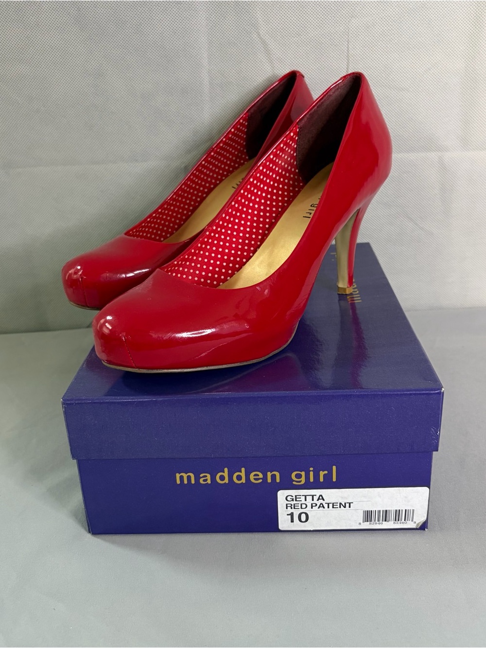 Madden Girl Red Patent Platform High Heels